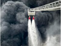 Пожежа на Львівщині після удару дрону. Фото ДСНС Львівщини 
