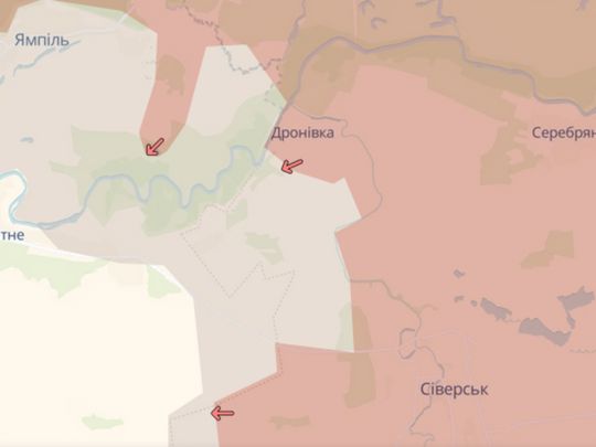 Росія накопичує ресурси у Серебрянському лісі — Фото: DeepState