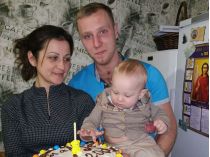 Надія і Влад Євдокимови з сином