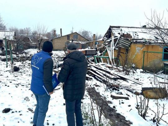 После обстрела. Фото гуманитарной миссии «Проліска»