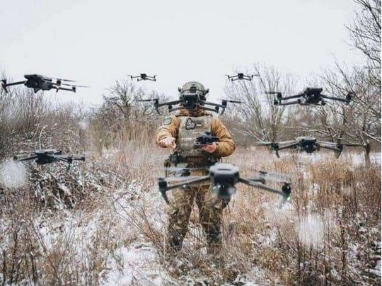 Запуск дронів 