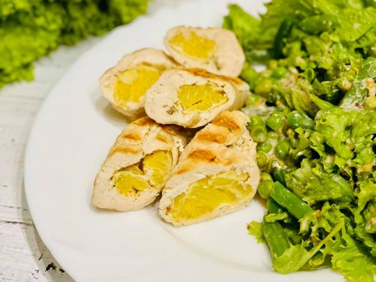 Курячий рулет із апельсином