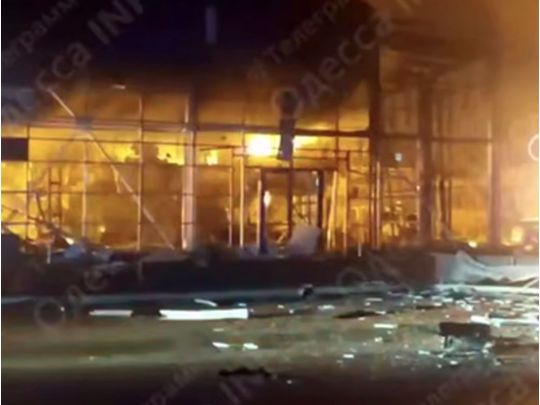 В Одесі влучання в підприємство, фото соцмережі