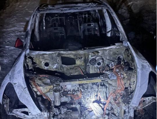 Авто нищили у нічний час, фото поліції