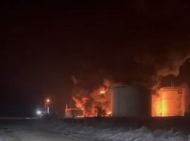 Безпілотники підпалили НПЗ у&nbsp;Краснодарському краї Росії