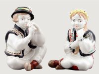 Людмила Івковська. «Гуцул та гуцулка». Баранівський фарфоровий завод, 1959