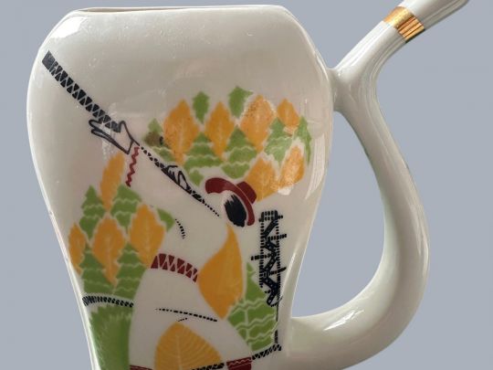 Петро Щербонос. Бюветниця для мінеральної води «Пам'ять про Трускавець». Бориславський порцеляновий завод. 1980-ті роки