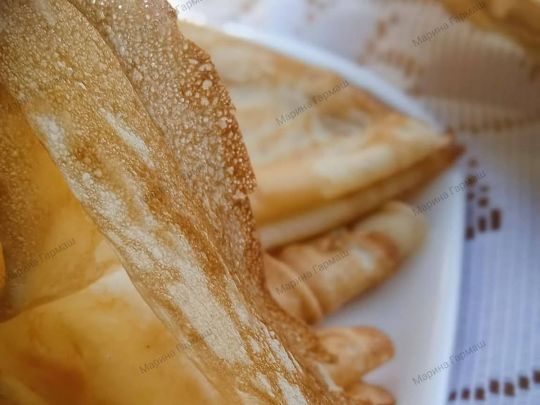 Блины с добавлением крахмала