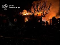 "Шахеды" атаковали жилую застройку Запорожья. Фото ГСЧС