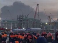 Пожежа та дим в порту Усть-Луга, фото з відкритих джерел
