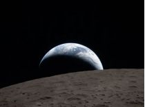 "Закат Земли" со стороны Луны, фото NASA