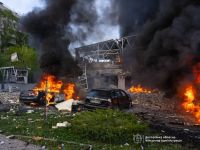Последствия удара по Запорожью. Фото ОВА