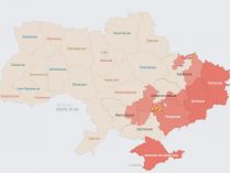 Карта повітряних тривог 6 травня. Фото alerts.in.ua