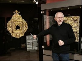 Начальник науково-дослідного відділу Скарбниці Національного музею історії України Юрій Полідович. Фото Ігоря Осипчука 