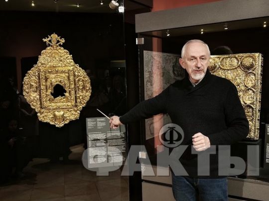 Начальник науково-дослідного відділу Скарбниці Національного музею історії України Юрій Полідович. Фото Ігоря Осипчука 