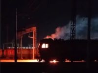Партизани АТЕШ знищили російський військовий електровоз&nbsp;— Фото: скріншот