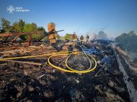 Росіяни атакували «Шахедами» у ніч проти 12 травня. Фото ДСНС