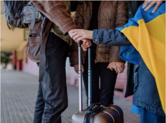 Украинские беженцы в Европе, фото из открытых источников