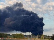 Горить станція нафтопродуктів у Дурикіному, фото соцмережі.