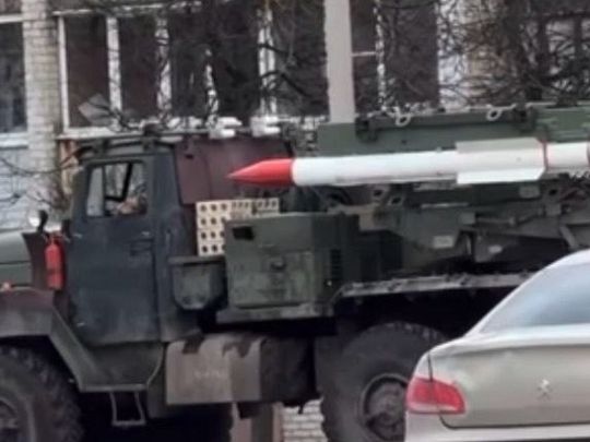 Кустарные ЗРК на шасси «Урала» с ракетами «воздух-воздух». Фото с https://t.me/zloyodessit