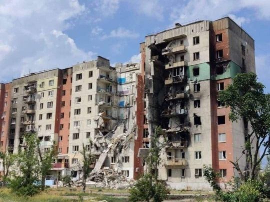 разрушенный войной дом