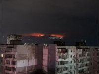 Грушевская балка - горит нефтебаза после атаки БПЛА, фото соцсети
