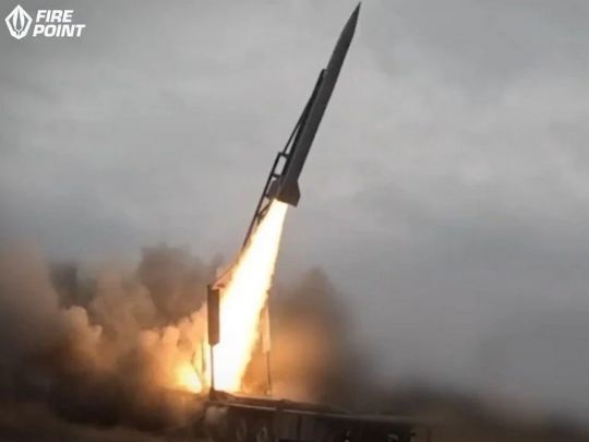 Запуск української ракети FP-9. Фото Fire Point