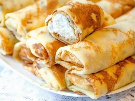 млинці з сиром. фото з відкритих джерел