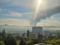 У Новоросійську загорілась нафтобаза «Грушова»