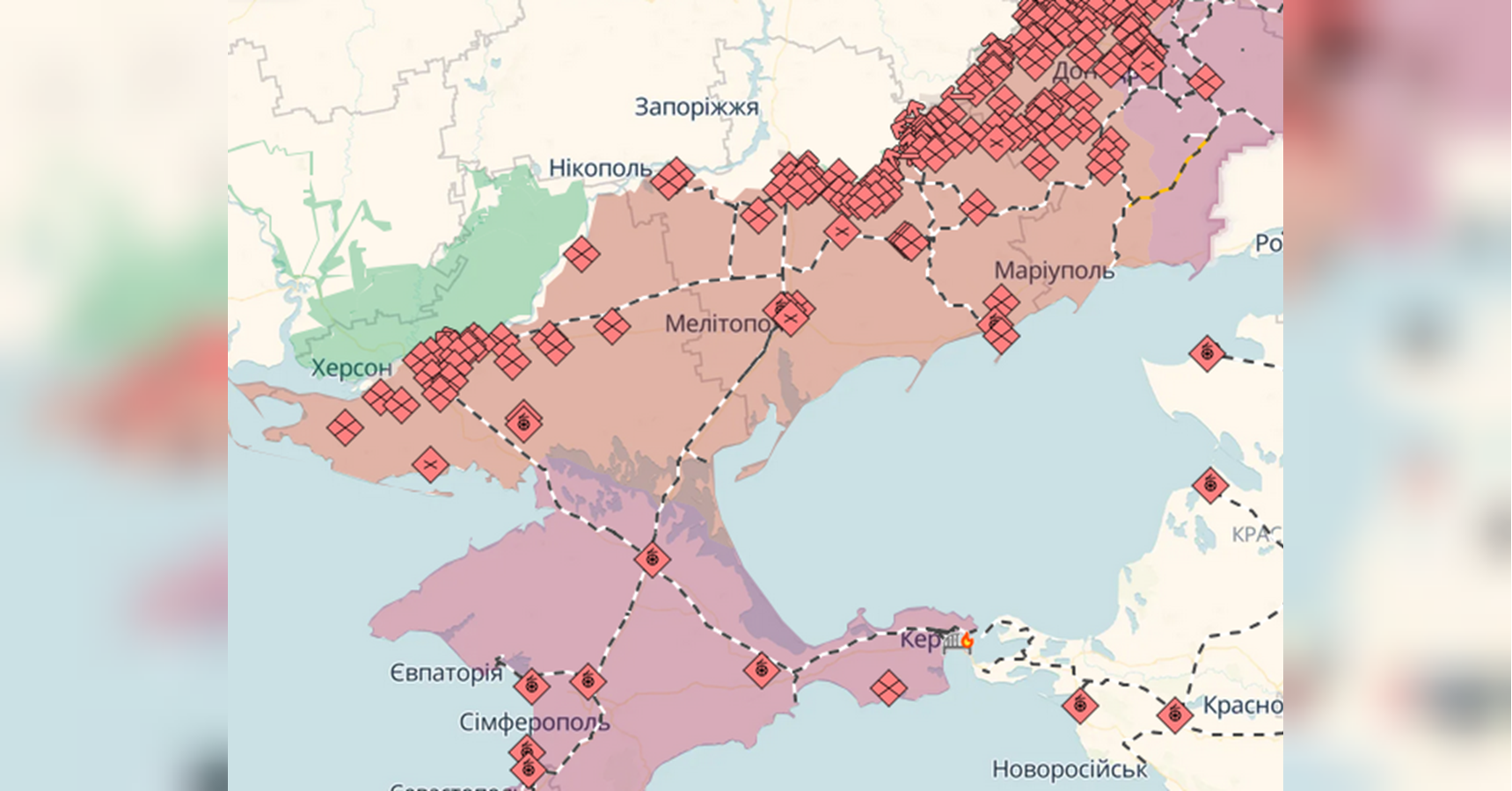 «Дорога смерті» для окупантів: ЗСУ майже паралізували ключову трасу до Криму