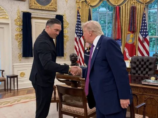 Олександр Усик та Дональд Трамп