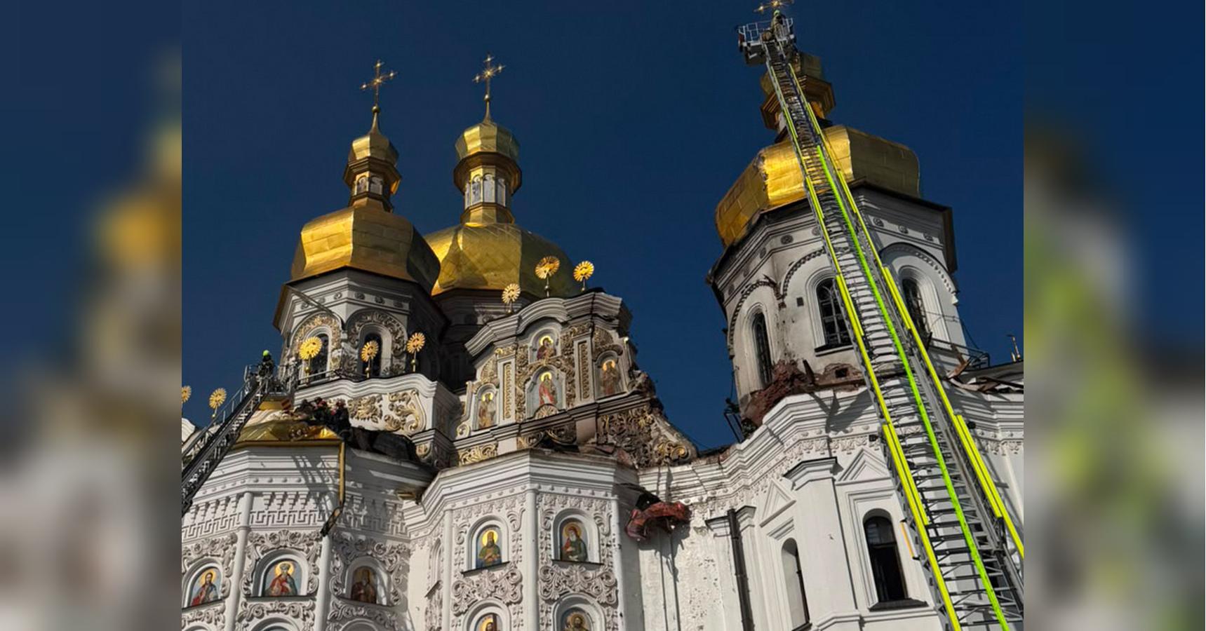 СБУ показала уламки російського дрона, який поцілив в Києво-Печерську лавру (фото)
