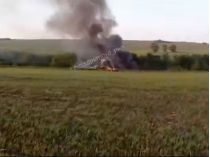 В рф розбився військовий літак, фото скриншот відео
