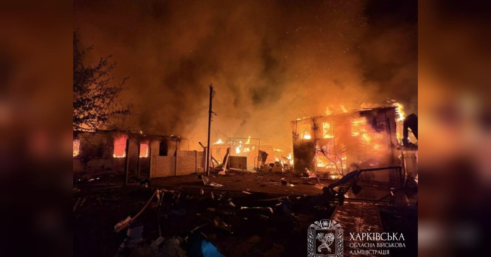 Дрони ворога масовано атакували Балаклію на Харківщині (фото)