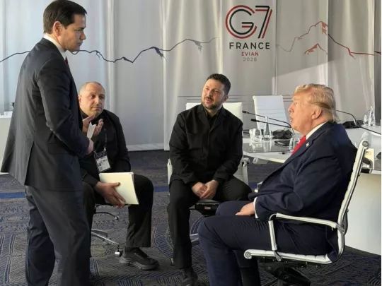Трамп, який зустрівся із Зеленським на саміті G7 у Франці