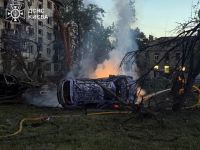 Київ після ракетної атаки 2 липня 2026 року. Фото ДСНС