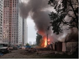 Росія здійснила масовану атаку на Київ та область 6 липня – Фото: ДСНС Києва
