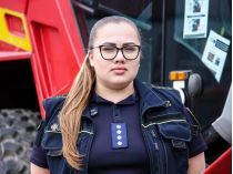 Капитан Ольга Кузина. Фото ГУ ГСЧС в Полтавской области
