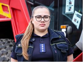 Капітан Ольга Кузіна. Фото ГУ ДСНС у Полтавській області