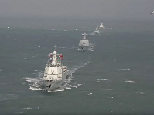 Спільні навчання росії та Китаю. Фото: міністерство оборони росії