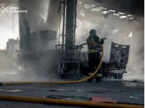 Зруйнована АЗС на Сумщині. Фото ДСНС