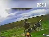 Скрин відео роботи полку «Арей»