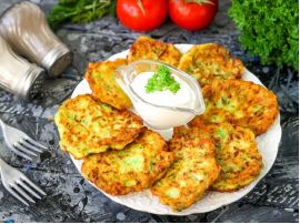 Рецепт кабачкових оладок з сиром