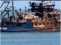 Танкер атаковано в Азовському морі, фото соцмережі
