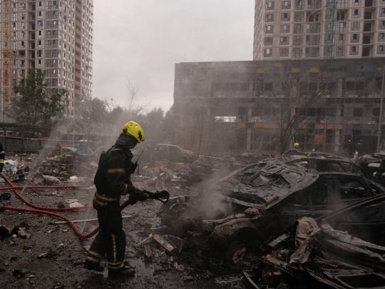 Експерт повідомив, що Росія може готувати новий масований удар&nbsp;— Фото: ДСНС Києва