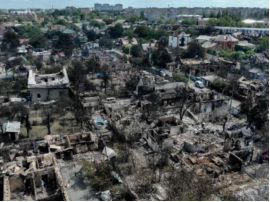 Вишневе після російської атаки та детонації складів, фото з відкритих джерел