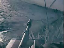 ВСУ впервые использовали морскую платформу для высадки боевого робота, фото скриншот видео 