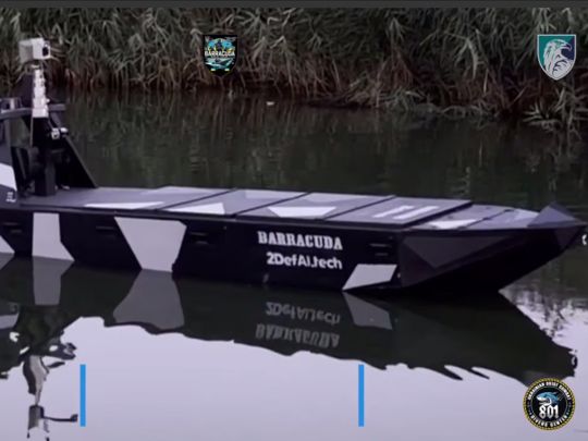 ВМС ЗСУ показали удар морського дрона Barracuda по окупантах&nbsp;— Фото: скріншот відео