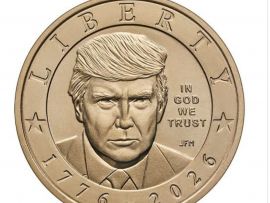 Монету випустили до 250-річчя США, фото Х