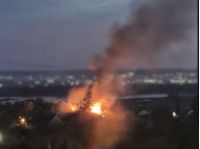 В Енгельсі пожежа в районі аеродрому, фото соцмережі